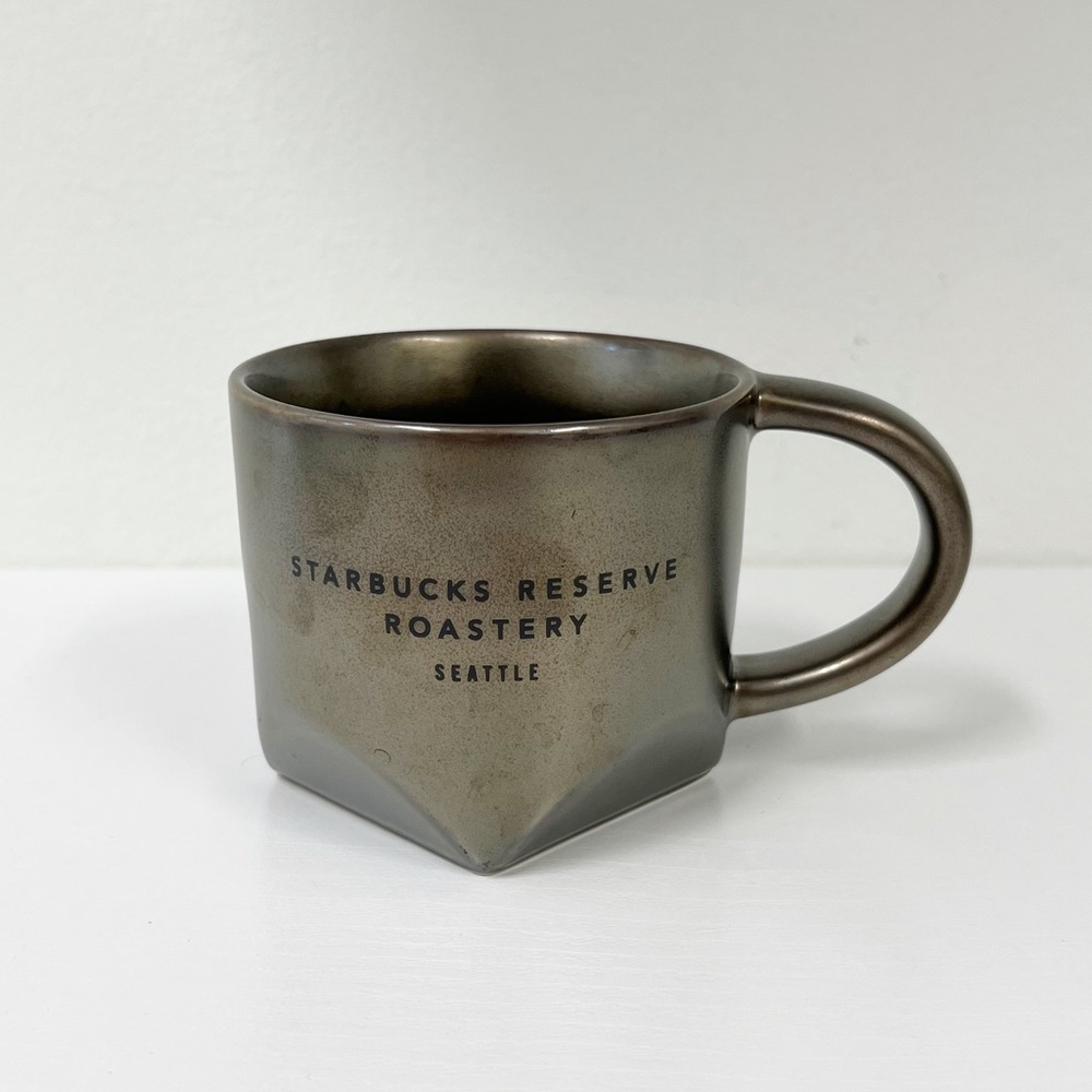 Starbucks Reserve Roastery Seattle Metallic Beveled Mug 8 oz
